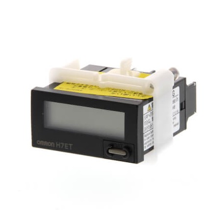 Omron H7ET-N1-B H7ETN1BOMI OMRON Timer counter, 7-digit, self-powered, m.s or h.m, input voltage, black ..